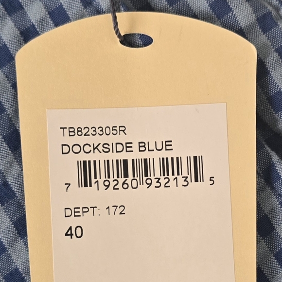 Tommy Bahama Dockside Blue Gingam Shorts Men's 40 - Picture 2 of 4